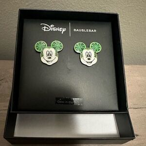 Disney x Bauble Bar Mickey Mouse Halloween Spider Web Glow in the Dark Studs